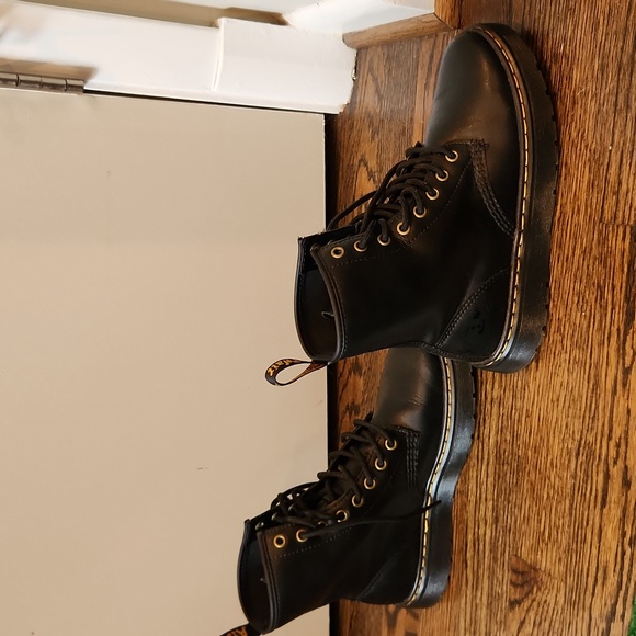 Dr. Martens Black Leather AirWair Boots - NWOT - Picture 3 of 7